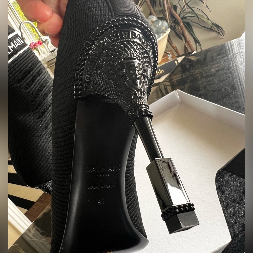 Balmain Graphic print sock boots NEW WITH TAGS SIZE 41 - Picture 10 of 16